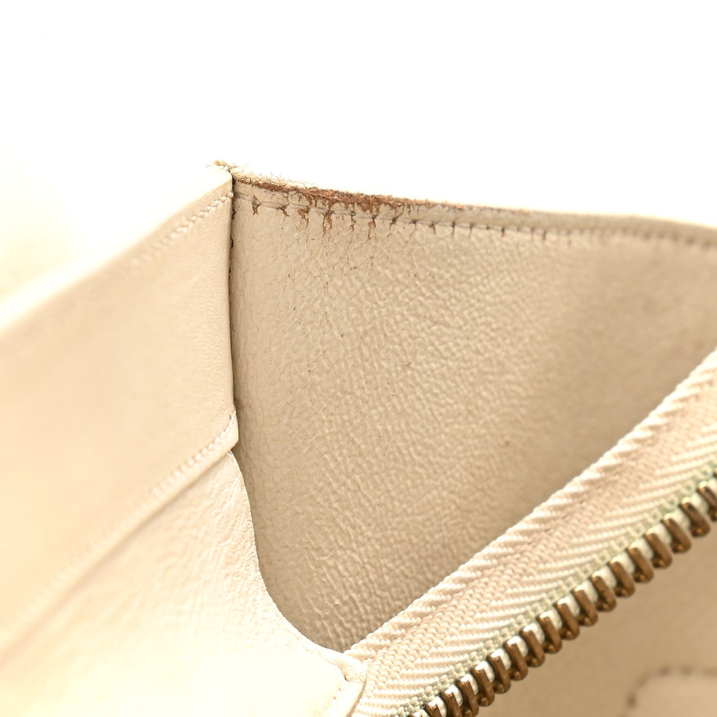 Smooth Calfskin Mini Tri-Color Luggage White