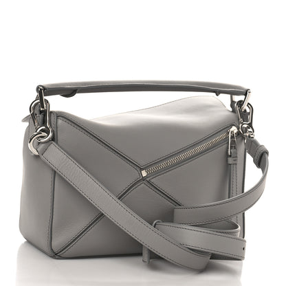 Loewe Calfskin Small Puzzle Bag Pearl Grey 3 of 8