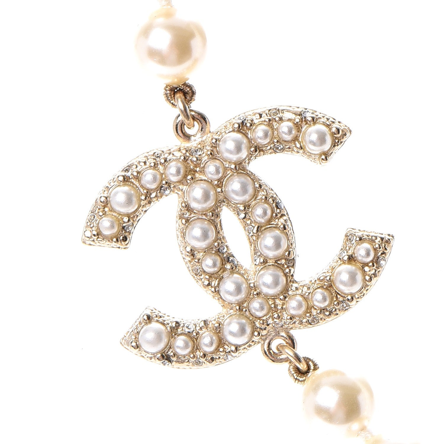 Chanel Graduated Pearl CC Short Necklace Gold 4 of 7