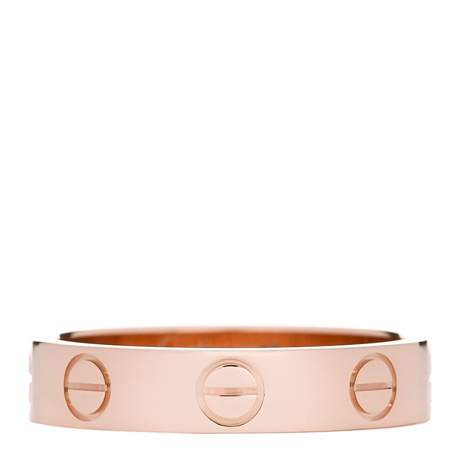 Cartier 18K Pink Gold 3.5mm LOVE Wedding Band Ring 48 4.5 1 of 5