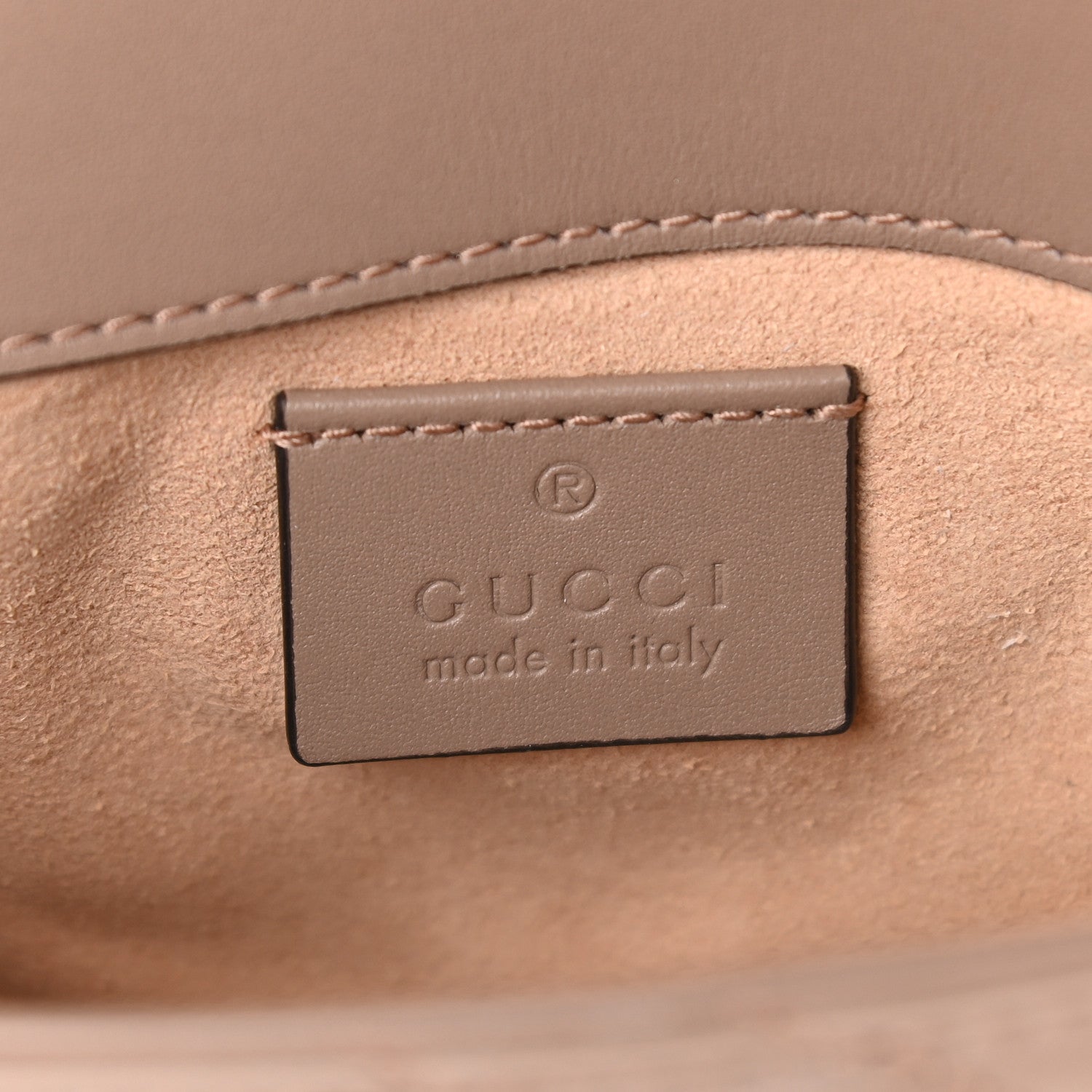 Gucci Calfskin Matelasse Super Mini GG Marmont Shoulder Bag Porcelain Rose 6 of 9