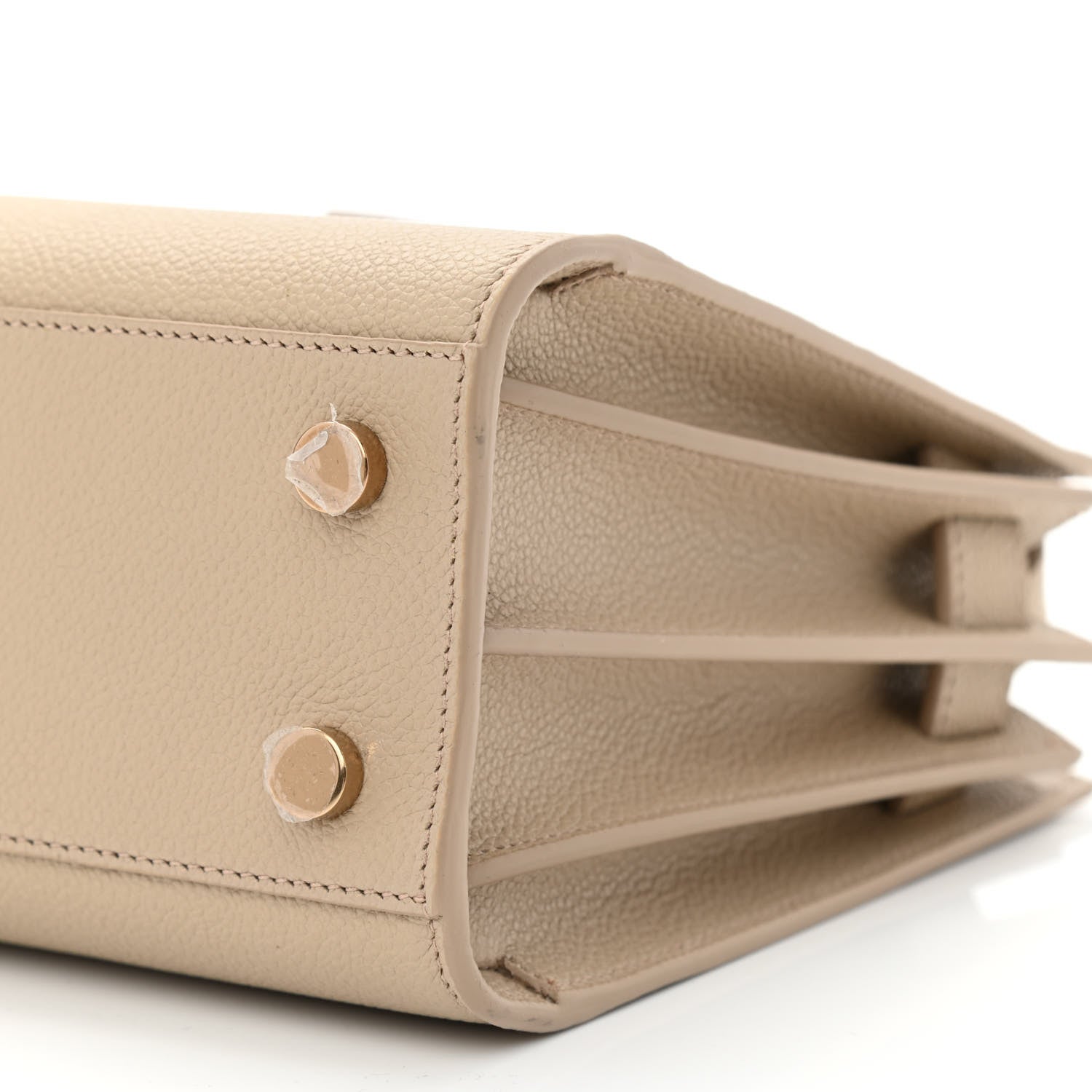 Saint Laurent Grained Calfskin Nano Sac de Jour Sea Salt 10 of 10