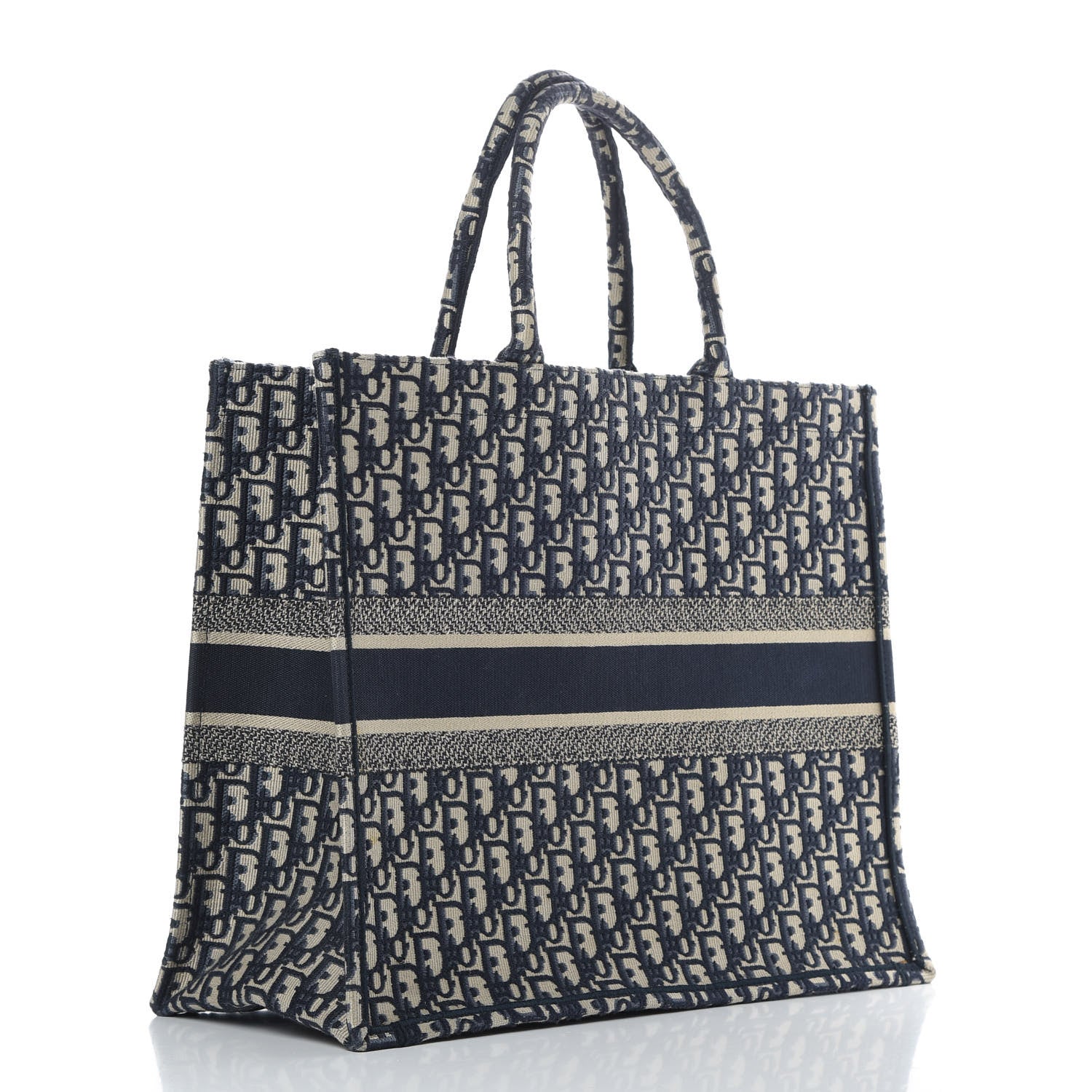 Christian Dior Oblique Book Tote Blue Multicolor 3 of 10