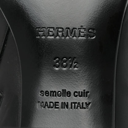 Hermes Calfskin Saint Germain Ankle Boots 38.5 Black 6 of 8