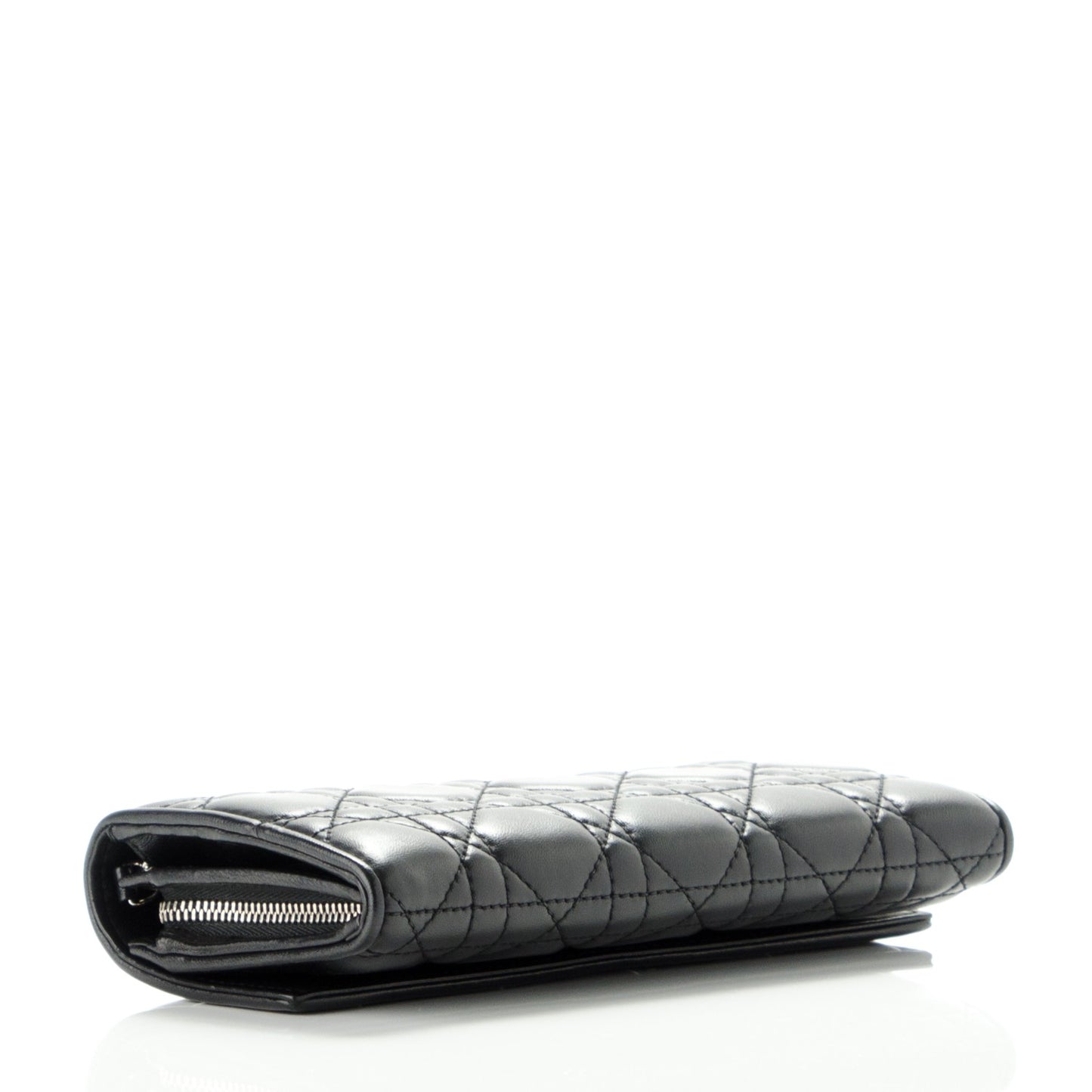 Lambskin Cannage Rendez-vous Chain Wallet Black