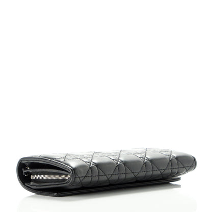 Christian Dior Lambskin Cannage Rendez-vous Chain Wallet Black 4 of 6