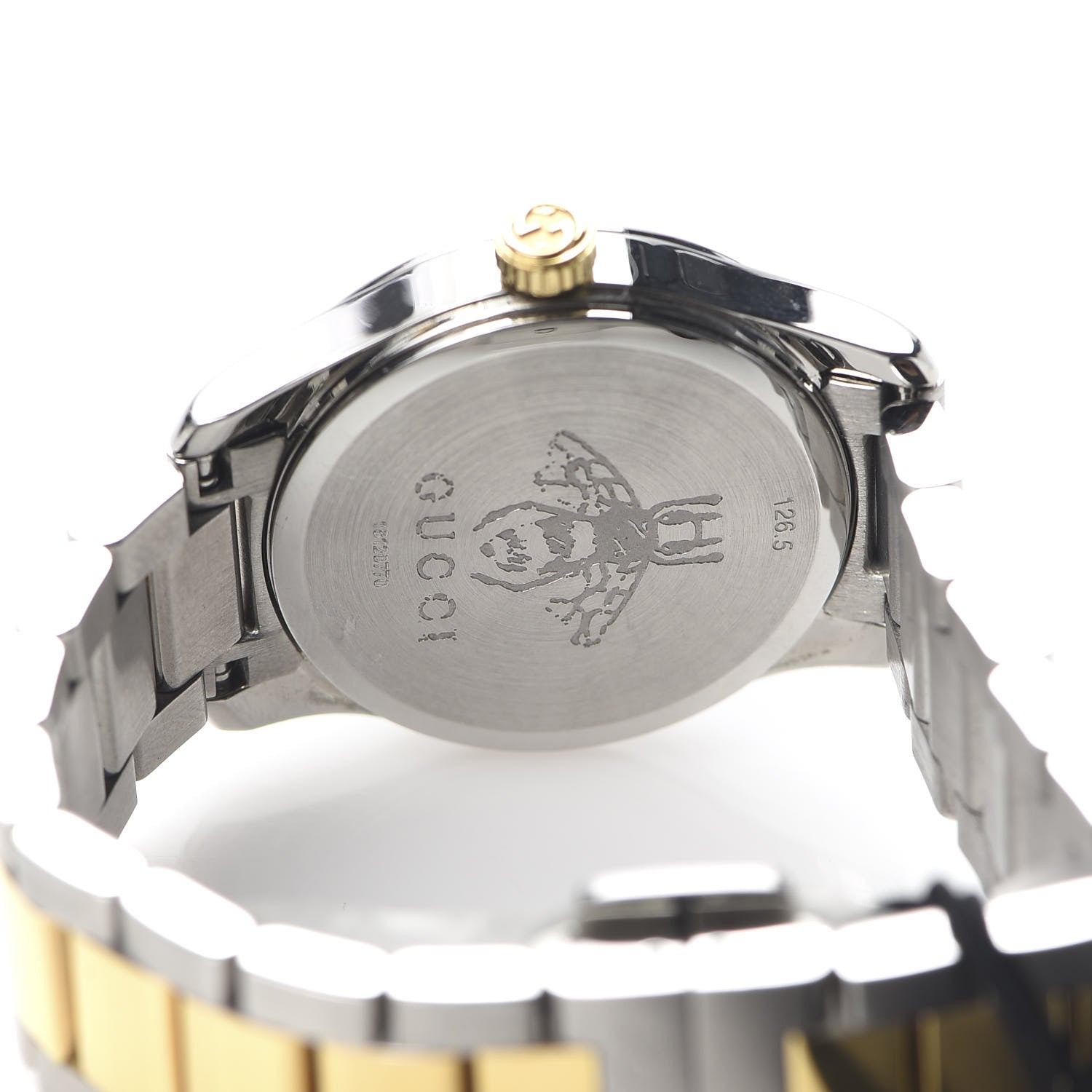 Gucci Stainless Steel Diamond 27mm G-Timeless Two Tone Cat Quartz Watch 5 of 7