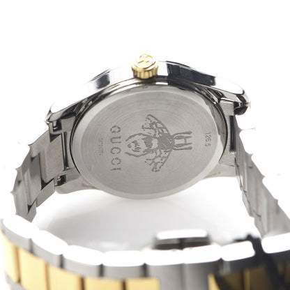 Gucci Stainless Steel Diamond 27mm G-Timeless Two Tone Cat Quartz Watch 5 of 7