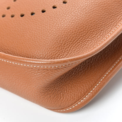 Hermes Taurillon Clemence Evelyne PM Gold 9 of 13