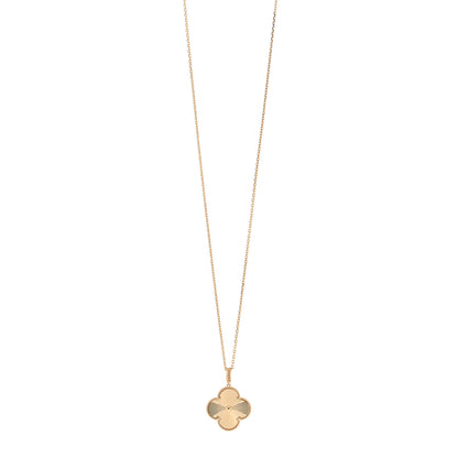 Van Cleef & Arpels 18K Yellow Gold Guilloche Magic Alhambra Long Necklace 1 of 5