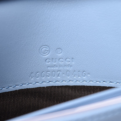 Gucci Microguccissima Crossbody Wallet Mineral Blue 8 of 9
