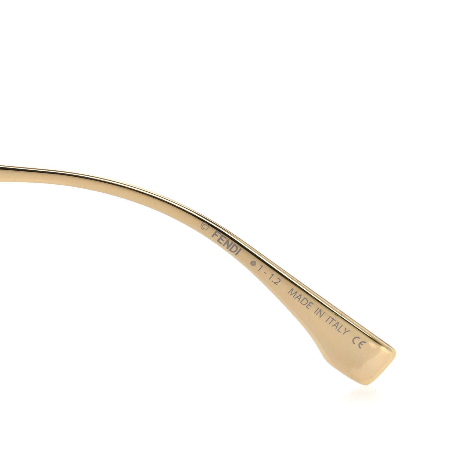 Metal Disco Geometric Sunglasses FE 40051/U Gold Blue Mirror