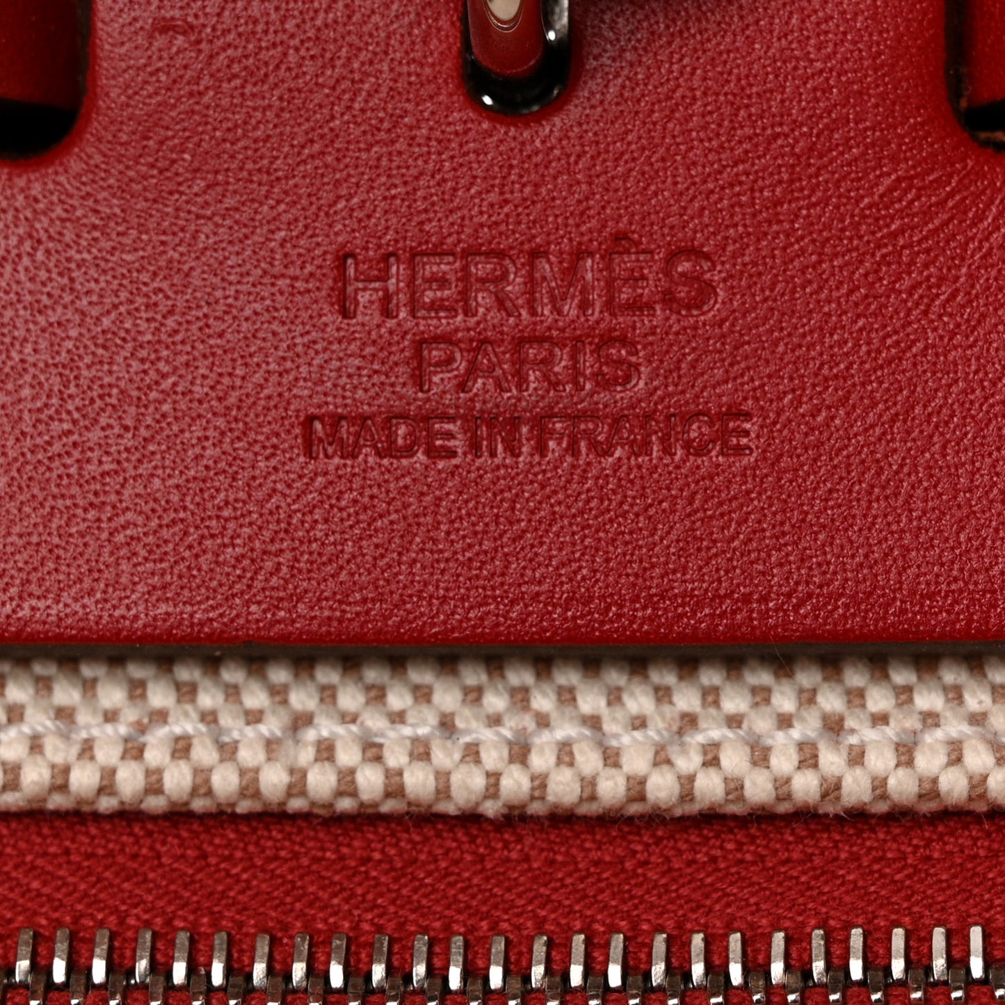 Toile H Berline Vache Hunter Herbag Zip PM 31 Rouge Piment Ecru
