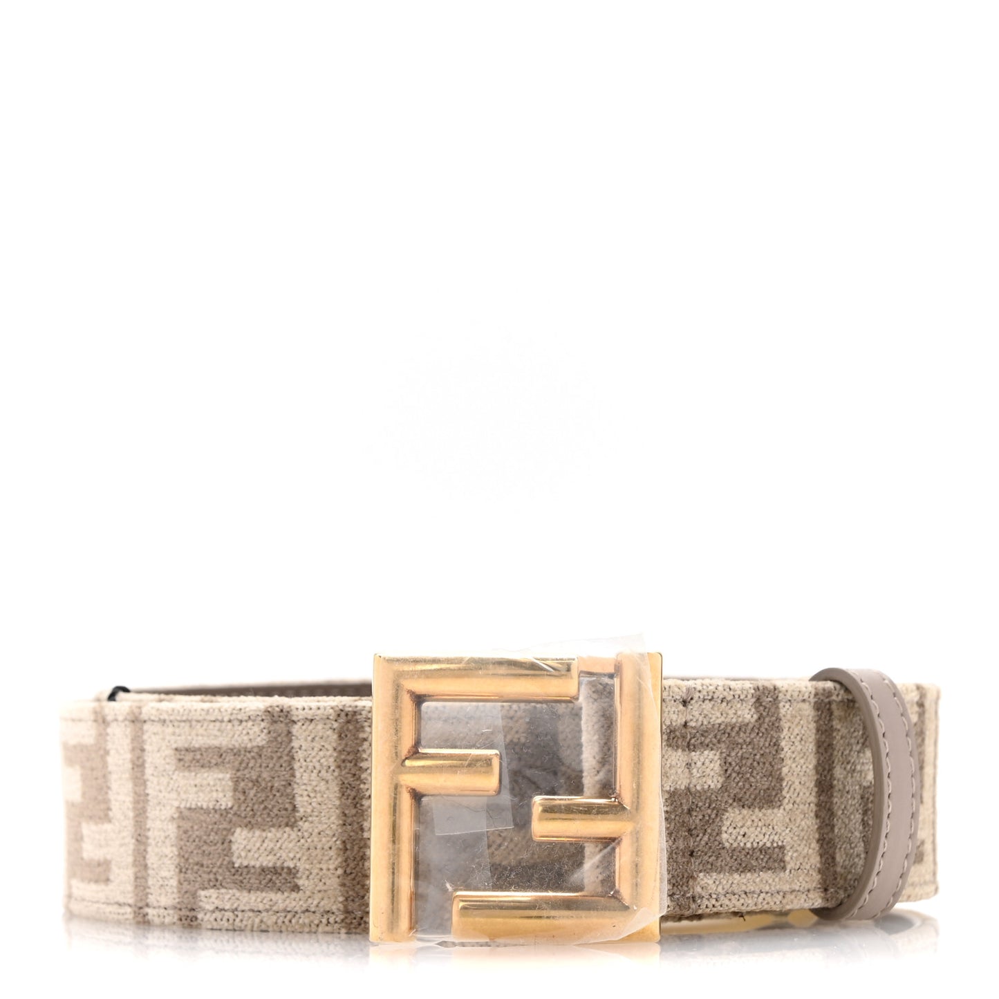 Chenille Vitello King FF Belt 80 32 Tortora Nuvola