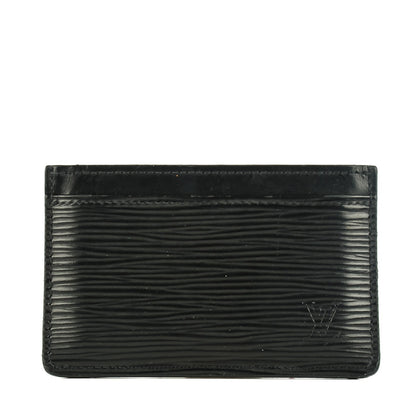 Louis Vuitton Epi Card Holder Black 1 of 7