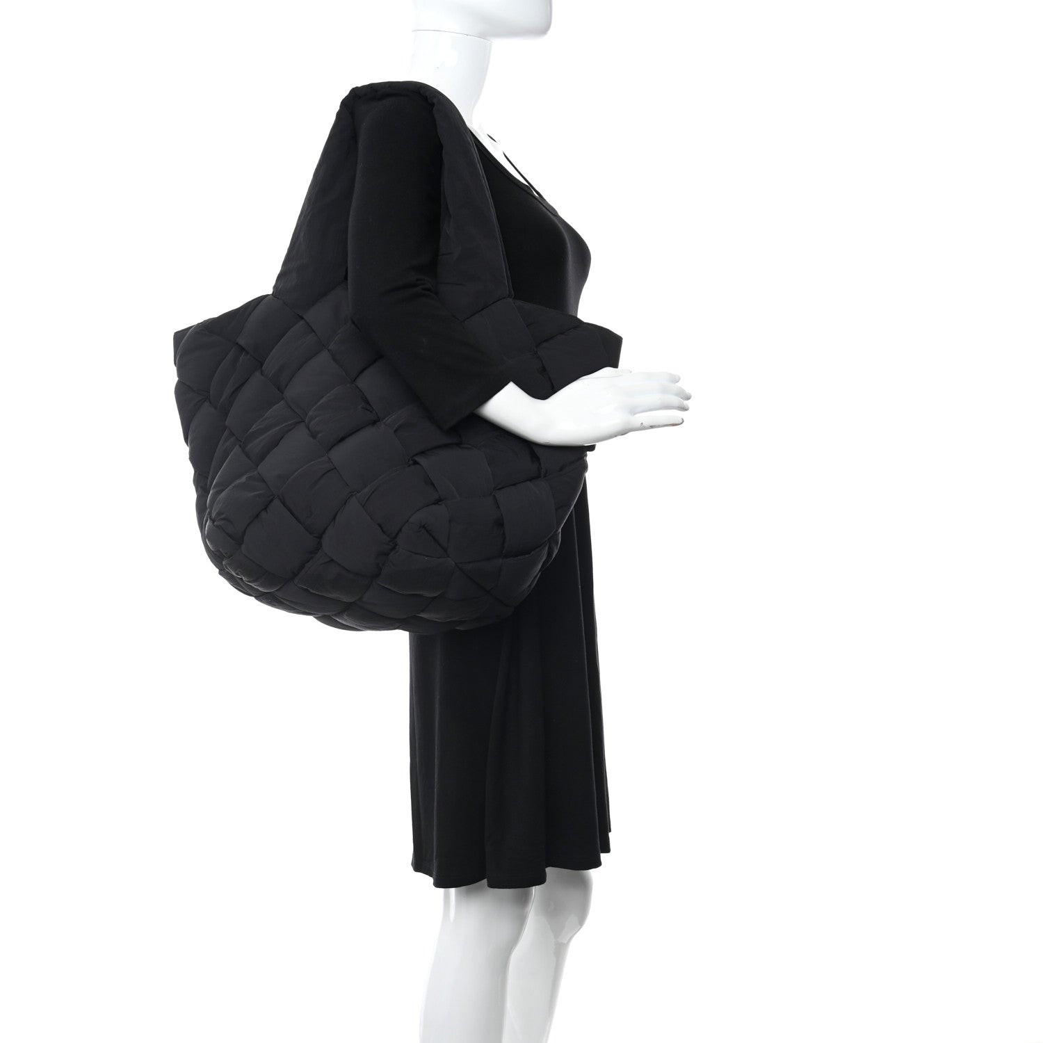 Bottega Veneta Nylon Intrecciato Padded Cassette Tote Thunder 2 of 13
