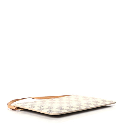 Louis Vuitton Damier Azur Neverfull MM GM Pochette Rose Ballerine 4 of 10