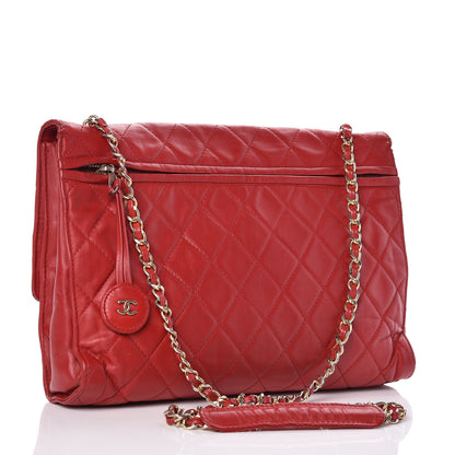 Chanel Lambskin Quilted Flap Red 3 of 16