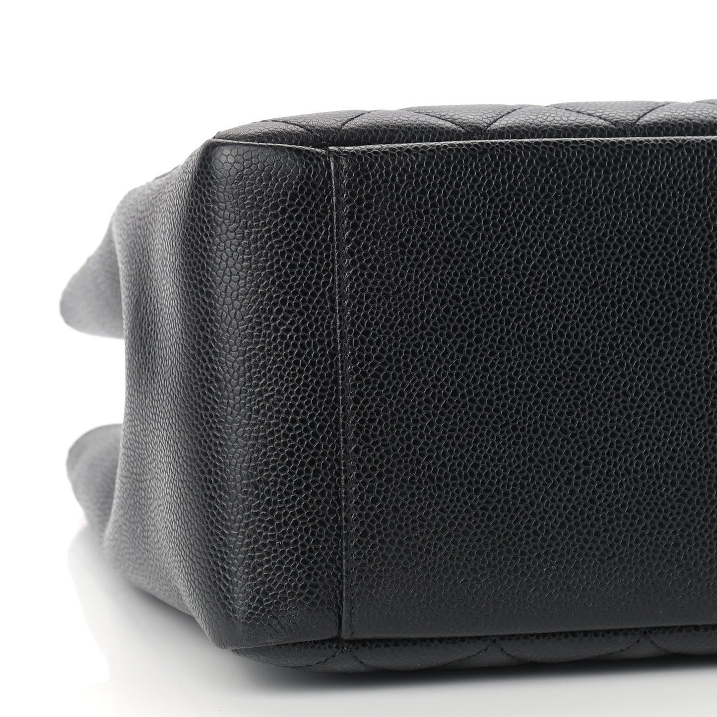 Caviar Quilted Grand Shopping Tote GST Black