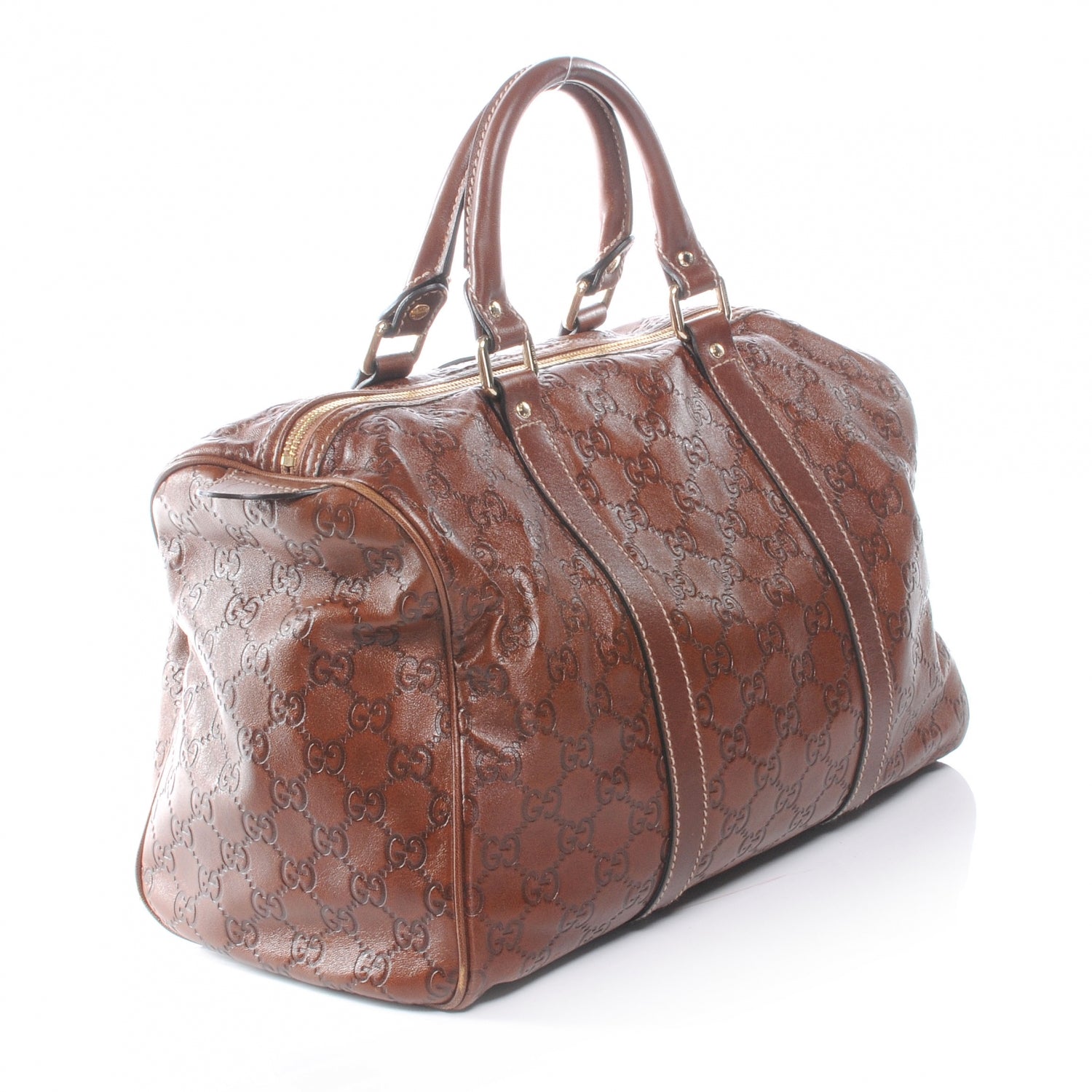 Gucci Guccissima Medium Joy Boston Brown 3 of 8