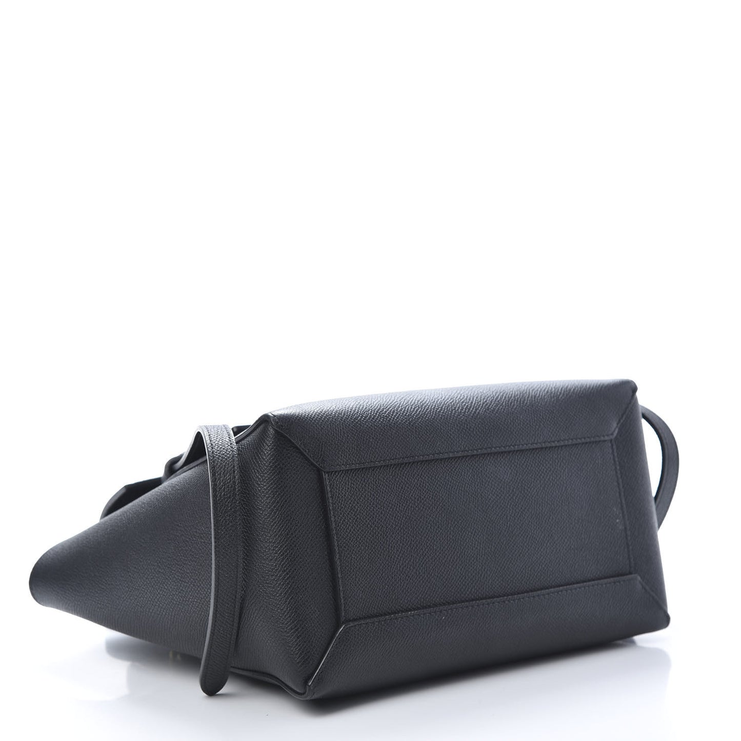 Grained Calfskin Micro Belt Bag Black