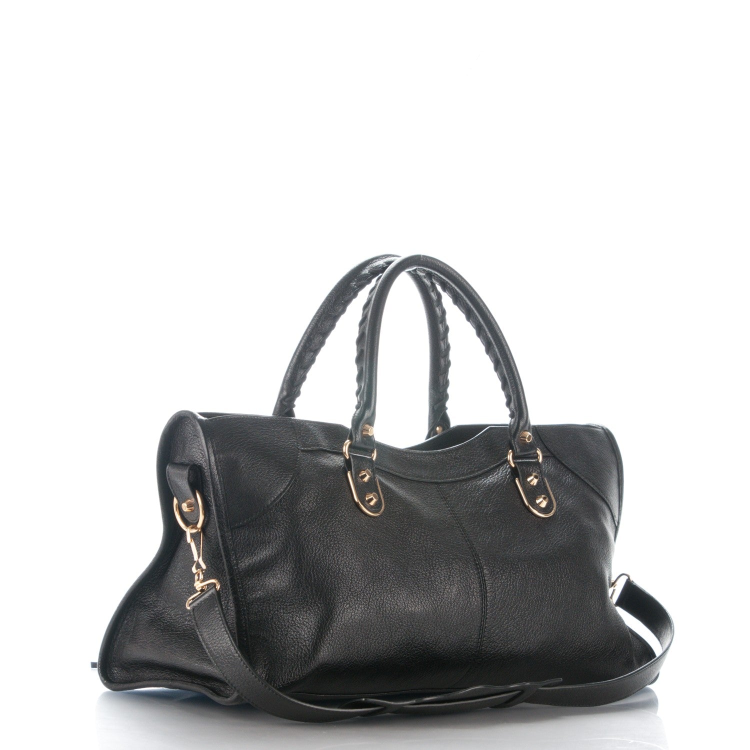 Balenciaga Chevre Gold Metallic Edge Hardware Part Time Black 3 of 7
