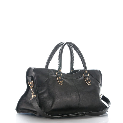 Balenciaga Chevre Gold Metallic Edge Hardware Part Time Black 3 of 7