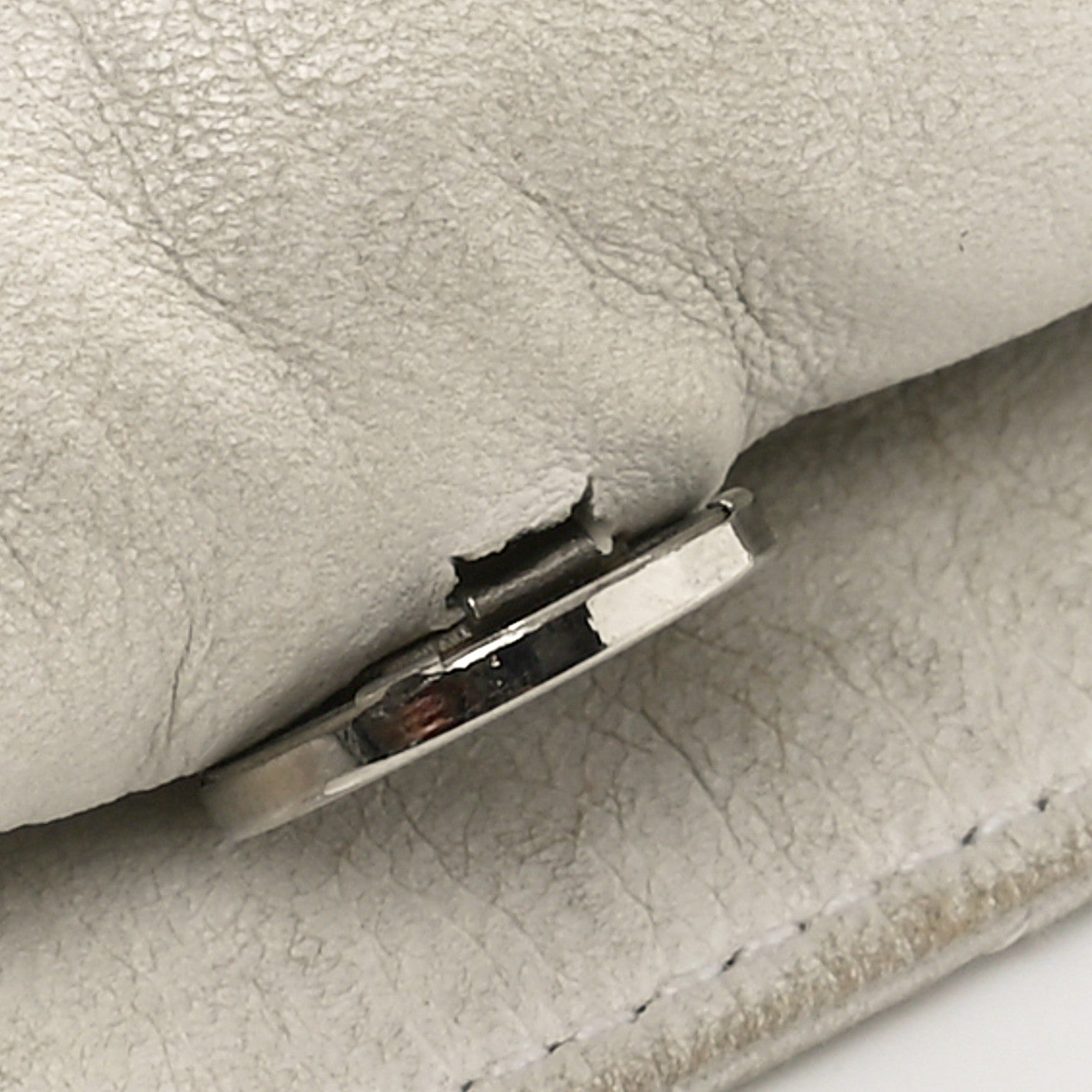 Christian Dior Lambskin Cannage Large Dior Soft Hobo White 11 of 12
