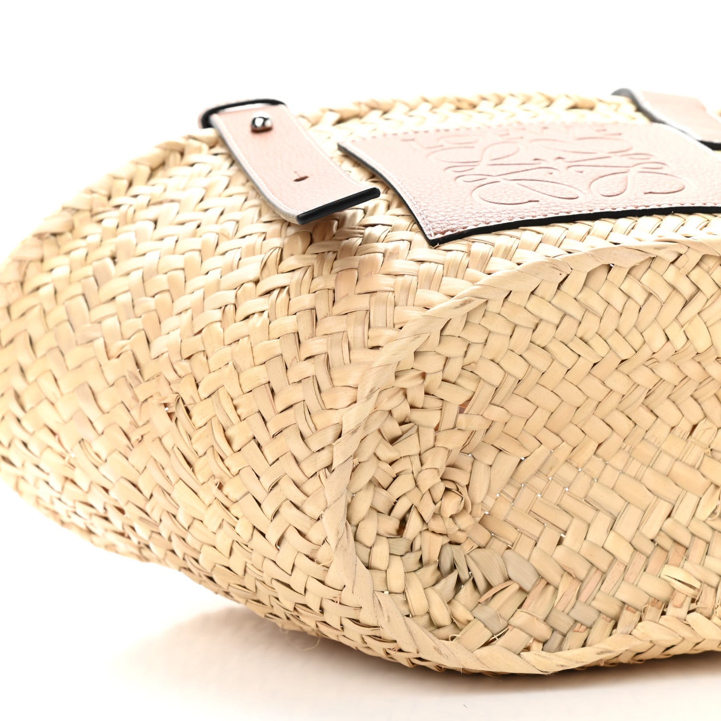 Raffia Small Basket Tote Bag Natural Tan
