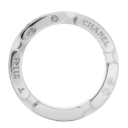 Chanel 18K White Gold Ceramic Small Ultra Ring White 49 4.75 5 of 6