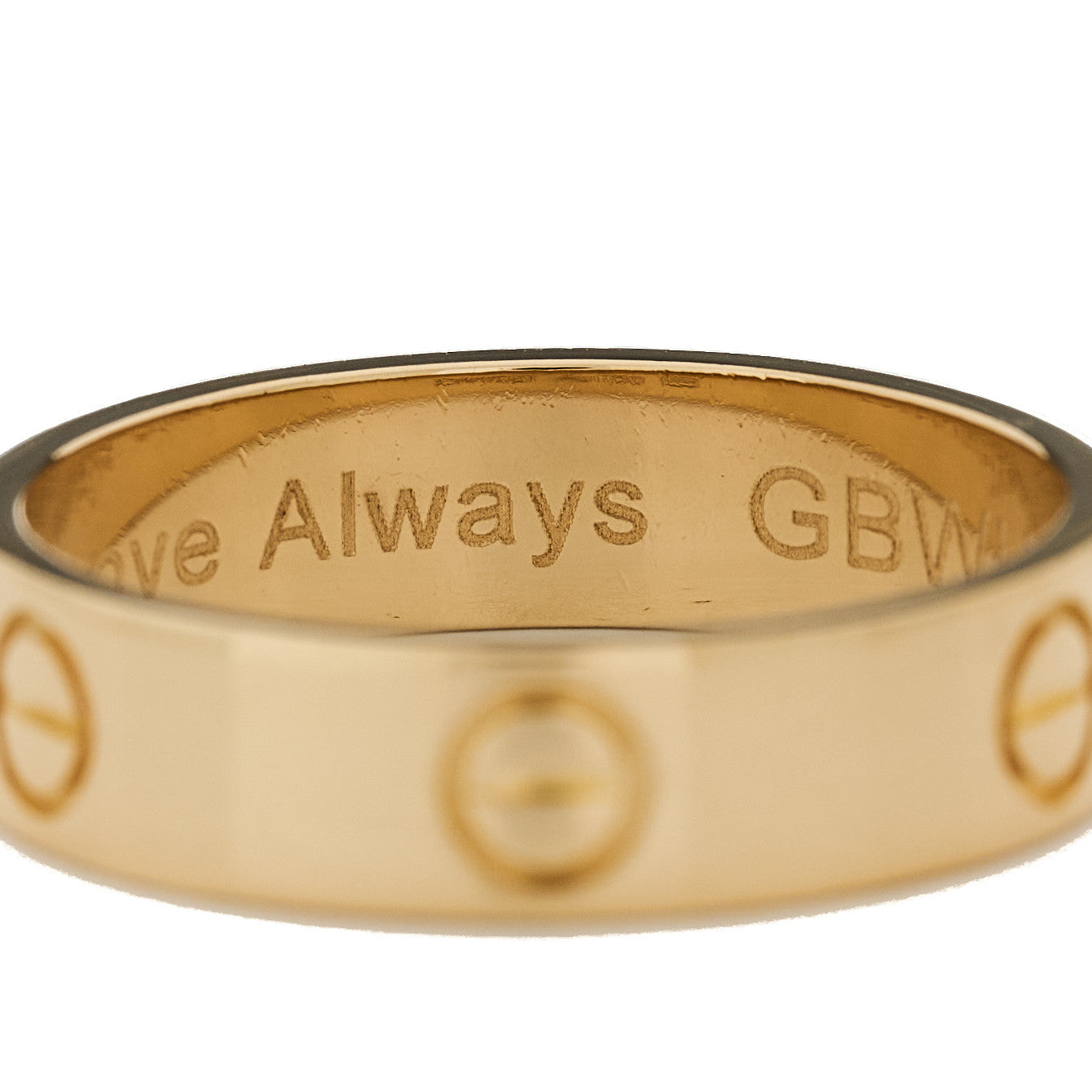 18K Yellow Gold 5.5mm LOVE Ring 61 9.5