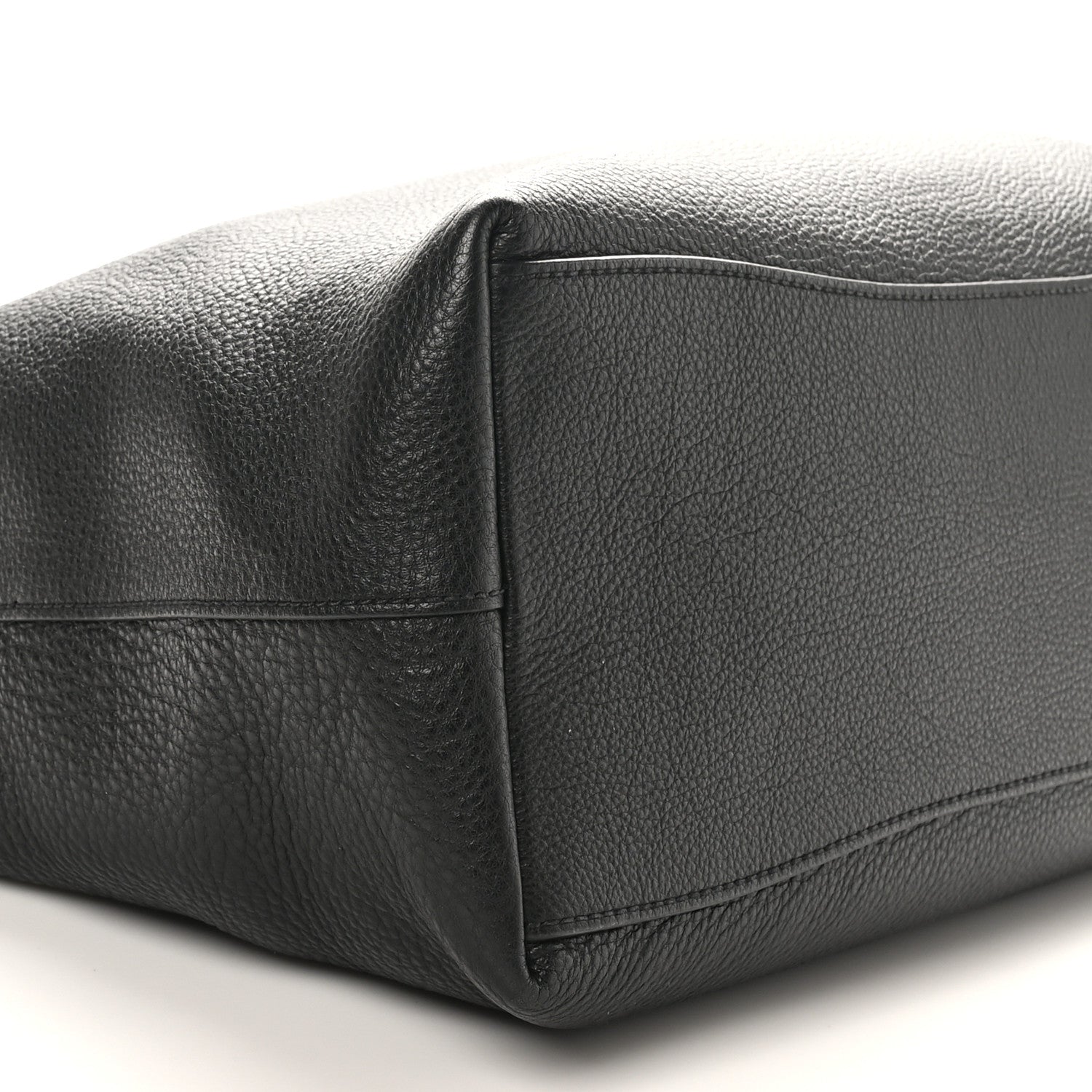 Prada Vitello Phenix Embossed Logo Hobo Black 8 of 9