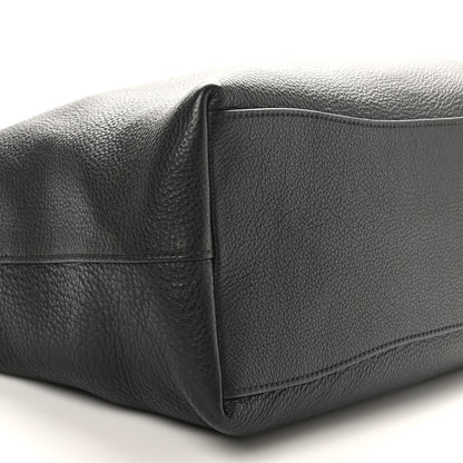 Prada Vitello Phenix Embossed Logo Hobo Black 8 of 9
