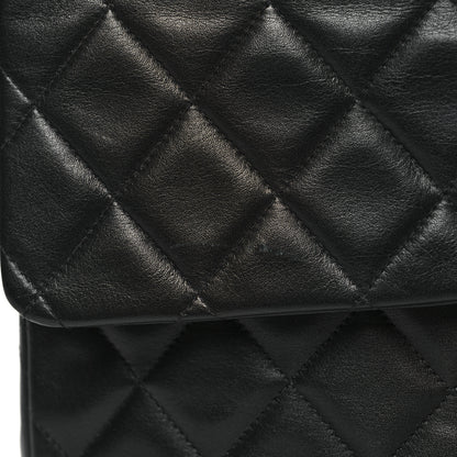 Chanel Lambskin Quilted XL Jumbo Single Flap Black 13 of 13