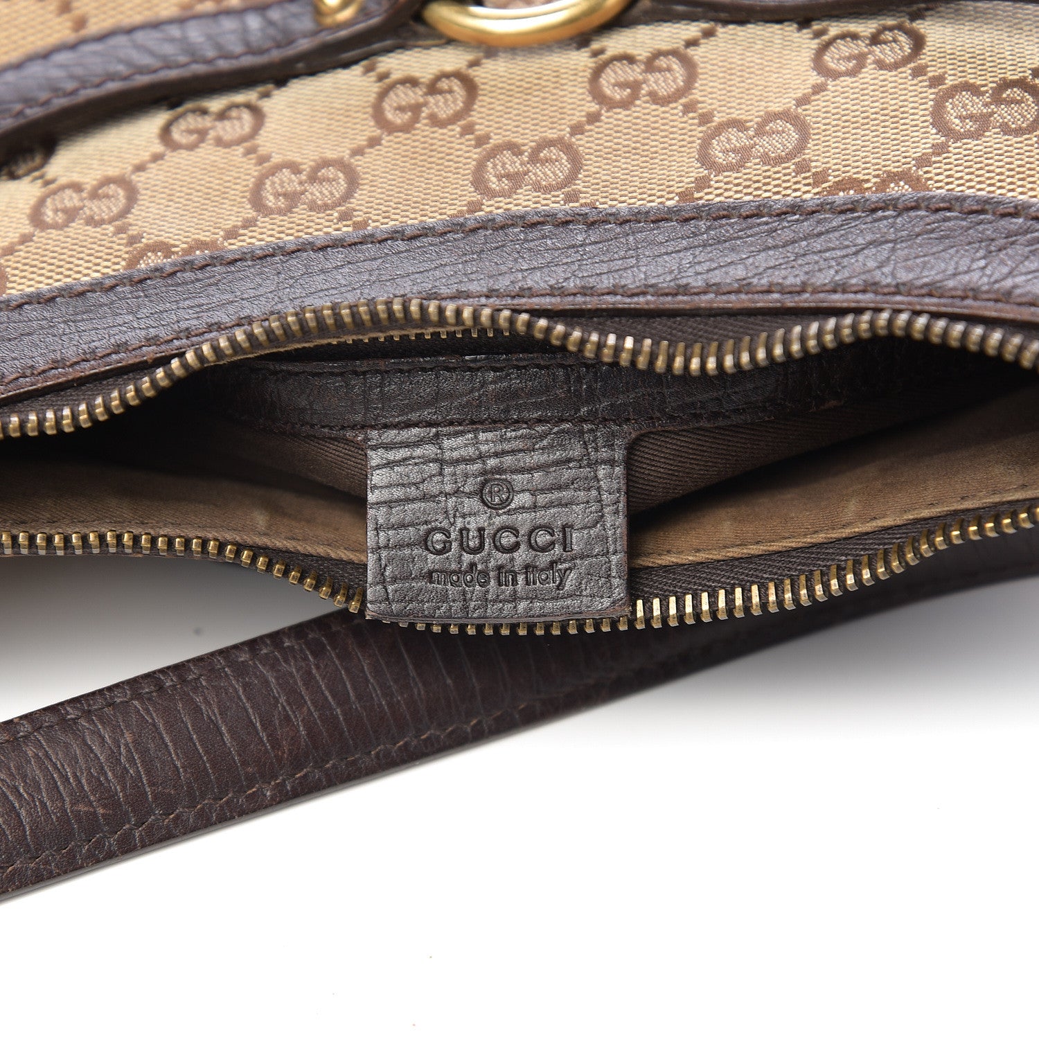 Gucci Monogram Horsebit Hobo Brown 5 of 12