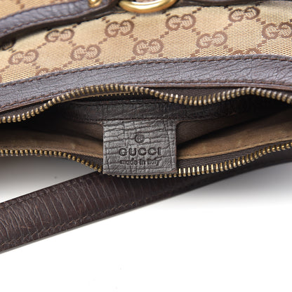 Gucci Monogram Horsebit Hobo Brown 5 of 12