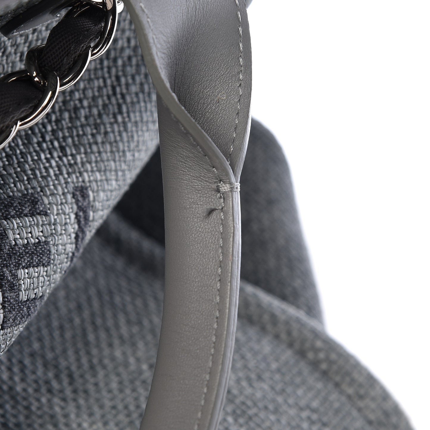 Canvas Large Deauville Tote Grey