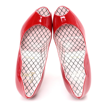 Christian Louboutin Patent Chick Up 100 Pumps 37 Loubi 2 of 9