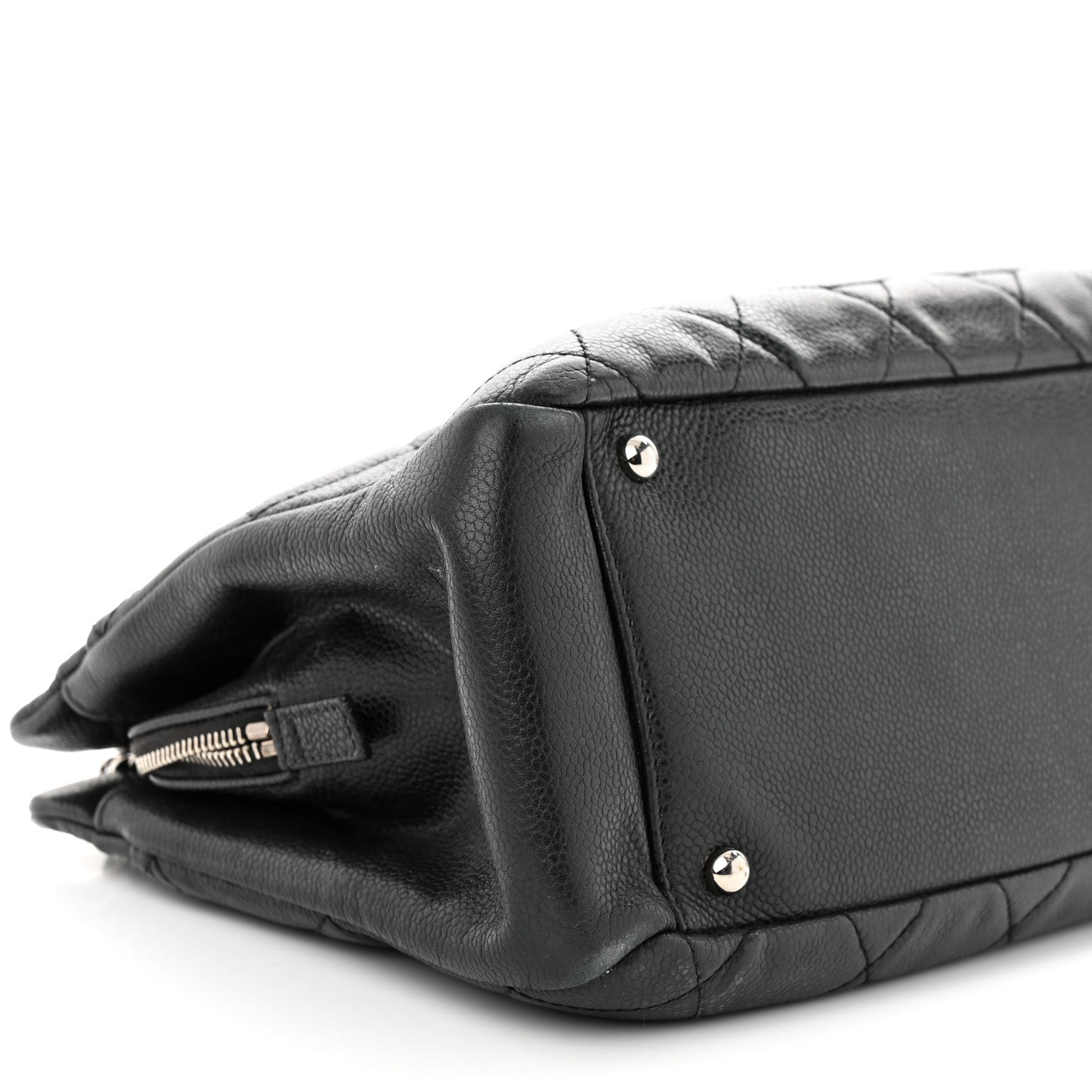 Chanel Caviar Quilted CC Timeless Soft Tote Black 11 of 13
