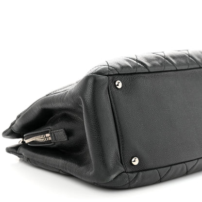 Chanel Caviar Quilted CC Timeless Soft Tote Black 11 of 13