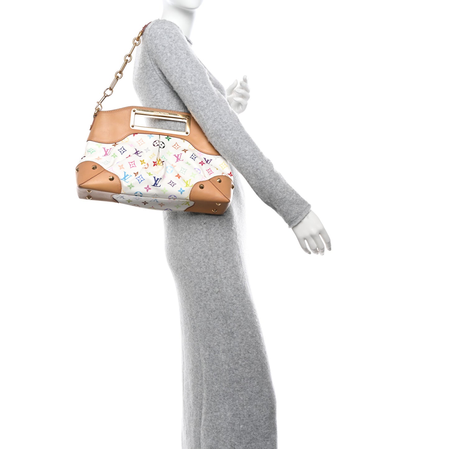 Monogram Multicolor Judy GM White