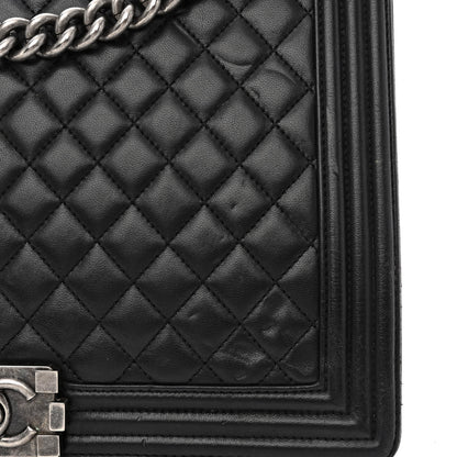 Chanel Calfskin Quilted Large Boy Flap Black 12 of 17