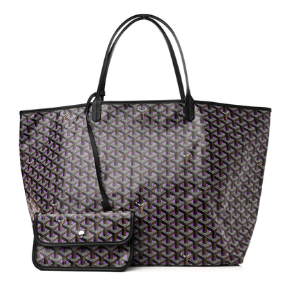 Goyard Goyardine Saint Louis Claire Voie GM Black Purple 1 of 11