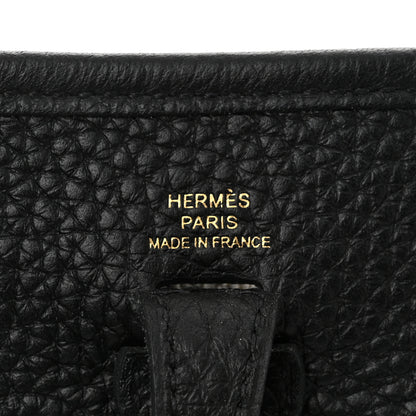 Hermes Taurillon Clemence Evelyne TPM Black 6 of 10