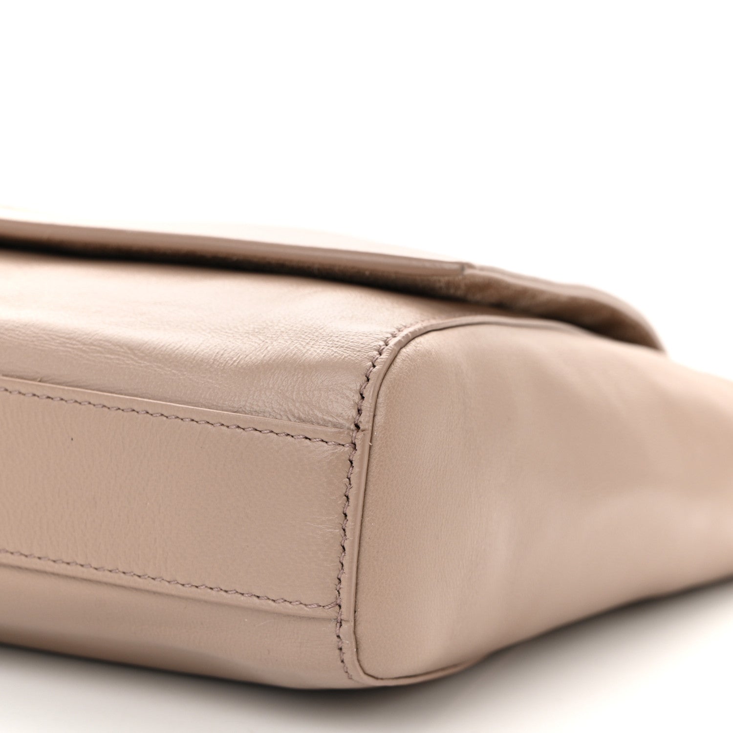 Saint Laurent Smooth Calfskin Suede Medium Reversible Monogram Kate Satchel Taupe 16 of 16