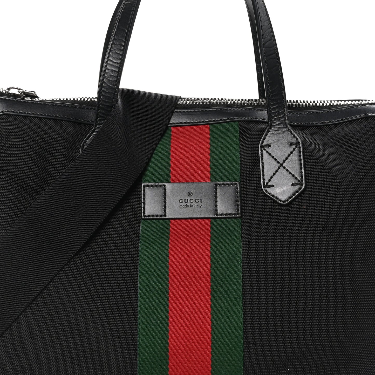 Techno Canvas Web Duffle Black