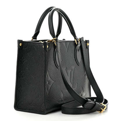 Louis Vuitton Empreinte Monogram Giant Onthego PM Black 3 of 10