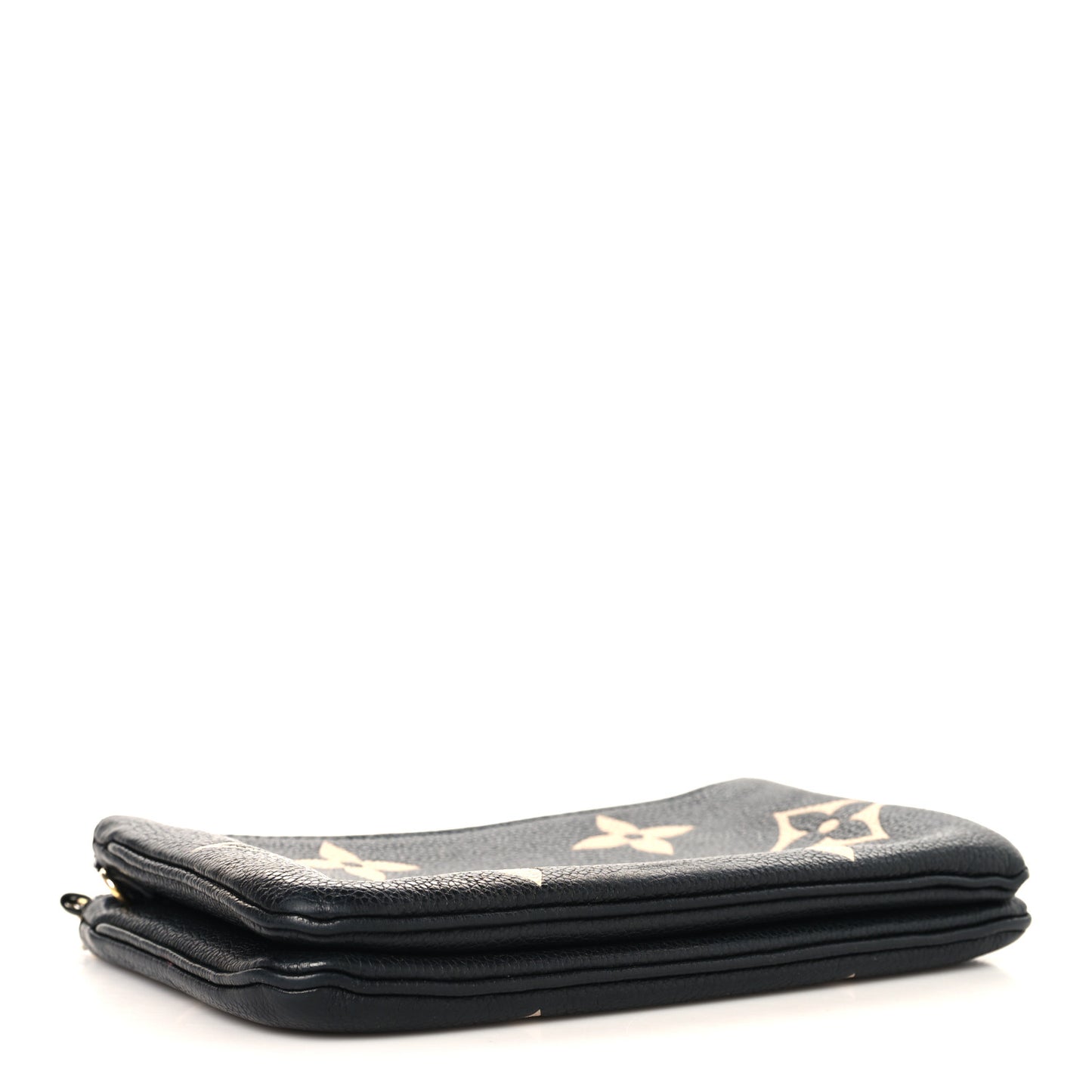 Empreinte Monogram Giant Double Zip Pochette Black Cream