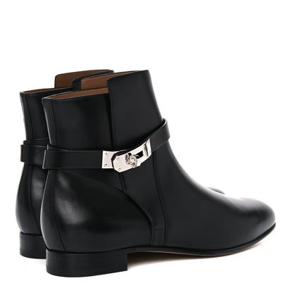 Hermes Calfskin Neo Low Boots 39 Black 4 of 10