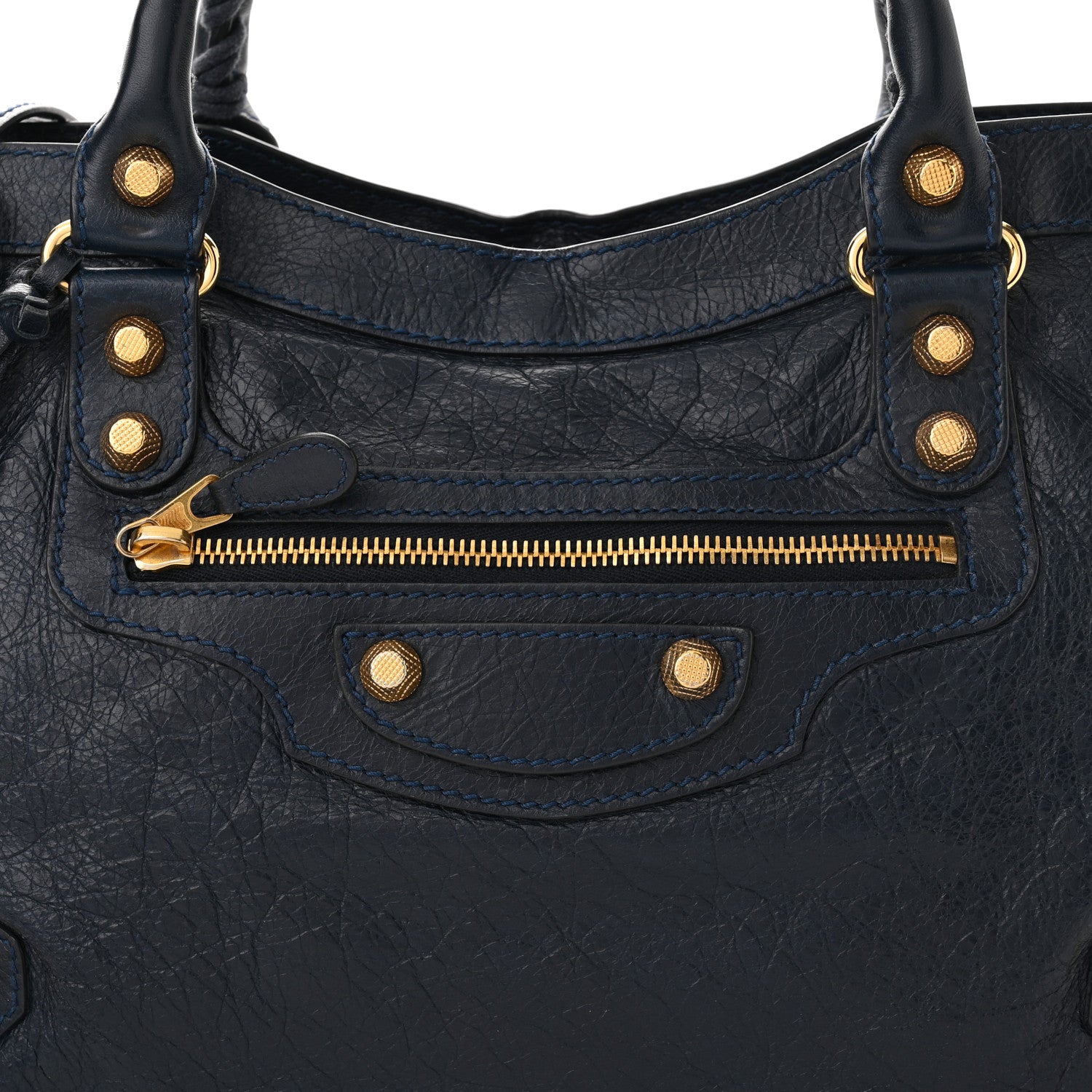 Balenciaga Agneau Giant 12 Gold Hardware City Bleu Obscur 8 of 10